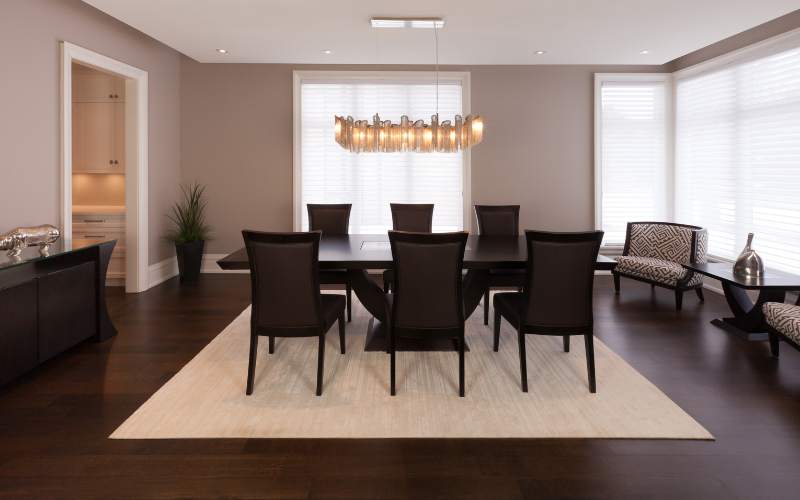 Selection & Sizing of lights over dining table